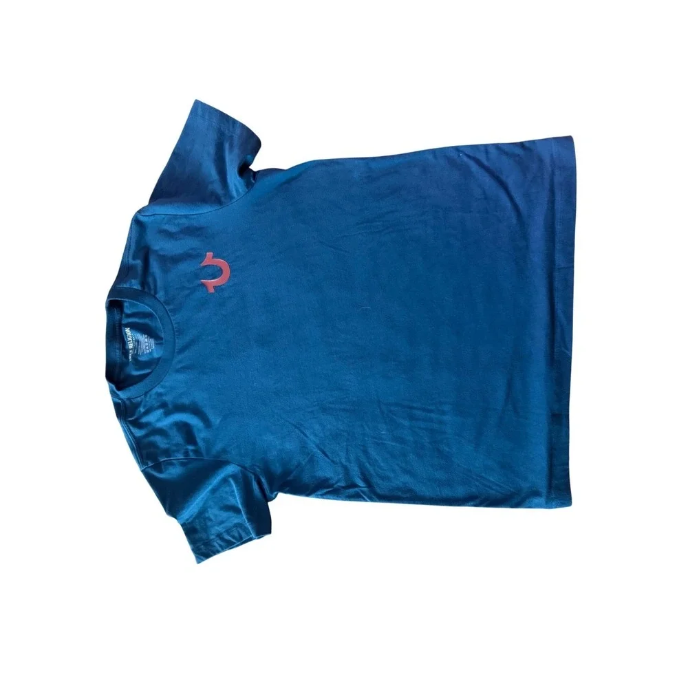 True Religion Blue T Shirt Buddha Guitar Graphic Short Sleeve Crew Neck-‎ small